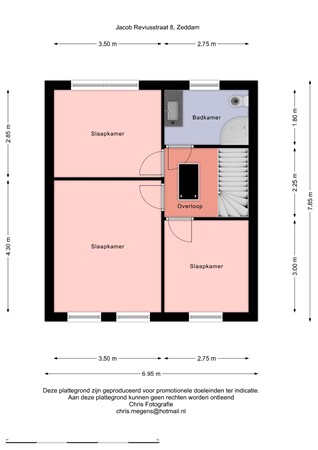 Floorplan - Jacob Reviusstraat 8, 7038 AT Zeddam